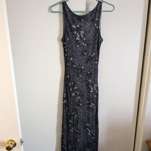 Gorgeous silk and polyester evening dress